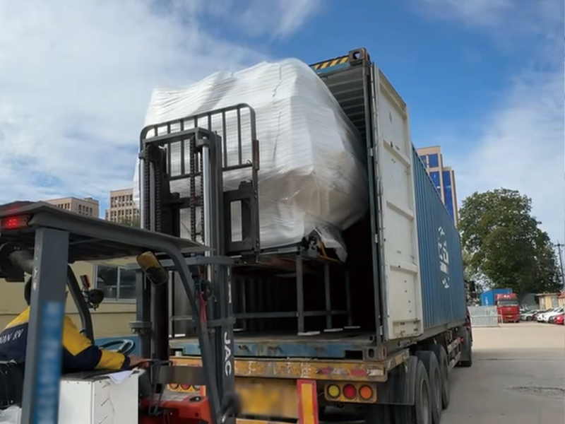 All-Aluminum pickup truck camper shipping to Europe!