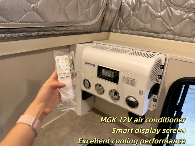 What should I do if the air conditioner in my truck camper stops cooling?