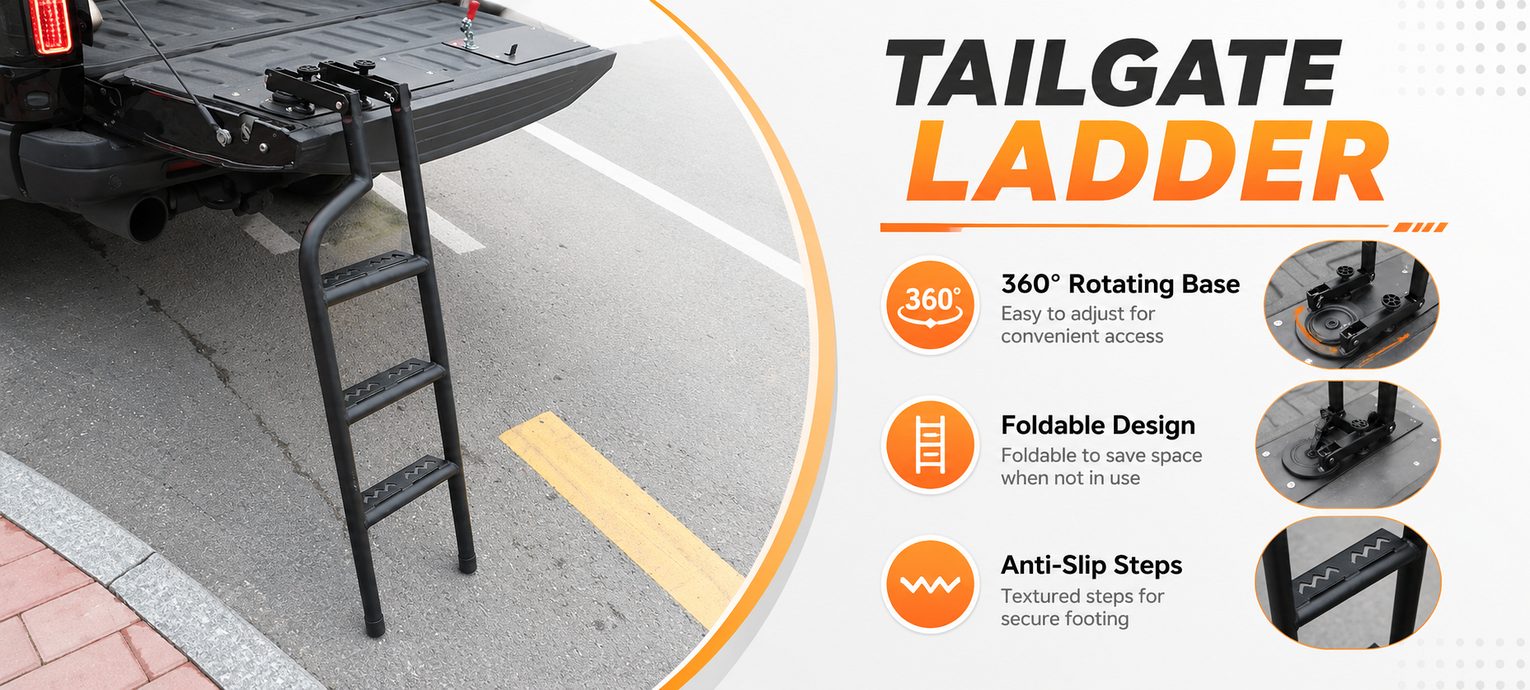 Fordable&nbsp;Pickup Truck Tailgate Ladder
