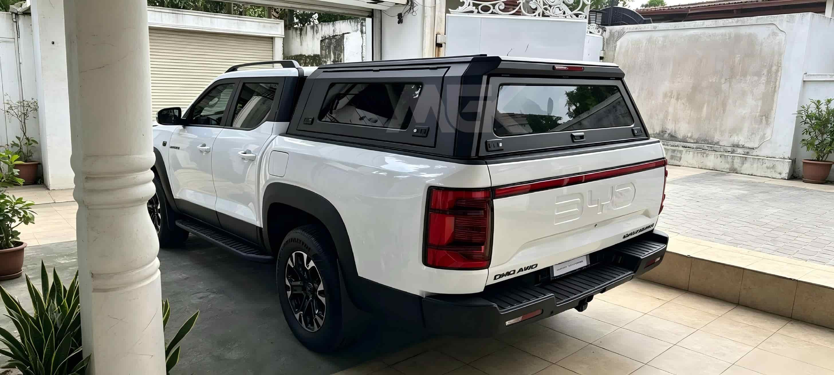 Aluminum Pickup Truck Canopy with 4-Side Acrylic Windows