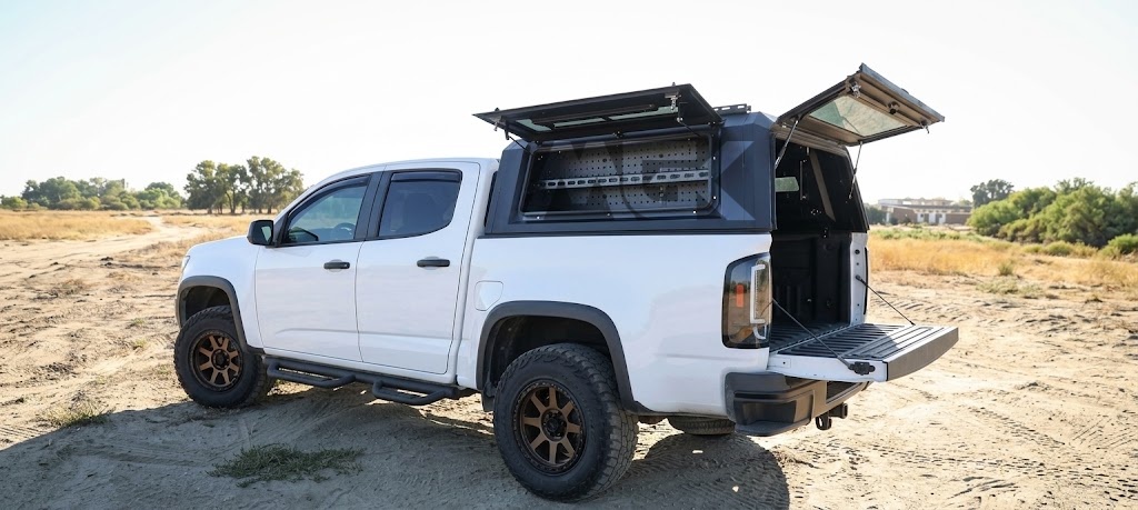 Aluminum Pickup Truck Canopy with Storage Compartments