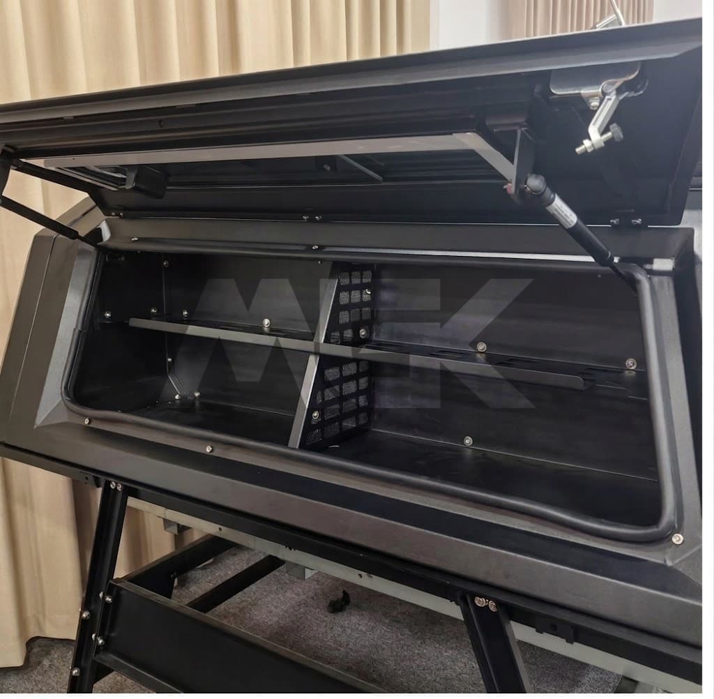 Aluminum Pickup Truck Canopy with Storage Compartments