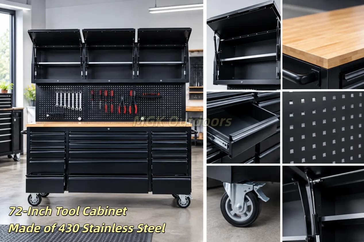 New Product -- 72-Inch Tool Cabinet: Is 430 Stainless Steel a Good Choice?